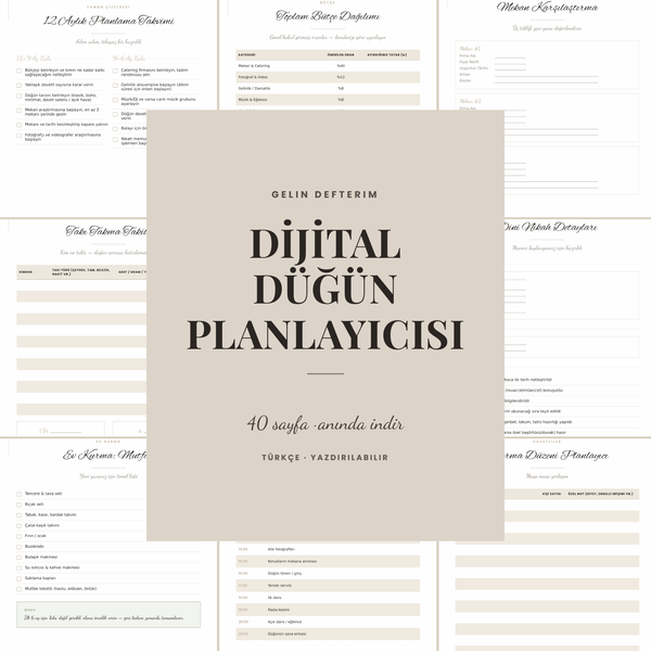 Dijital Düğün Planlayıcısı